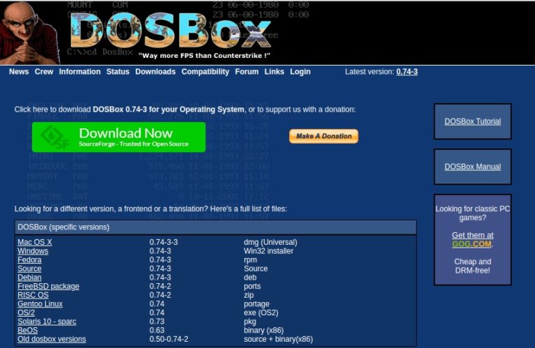 dosbox emulator