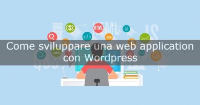 come sviluppare web application con wordpress