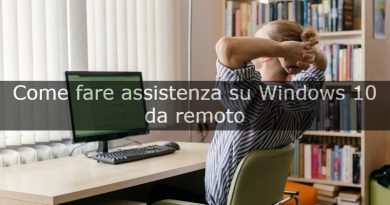 Come fare assistenza su Windows 10 da remoto